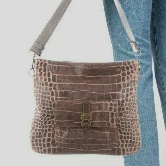 Burberry Handbags - SOLD.   Burberry gator leather shoulder bag